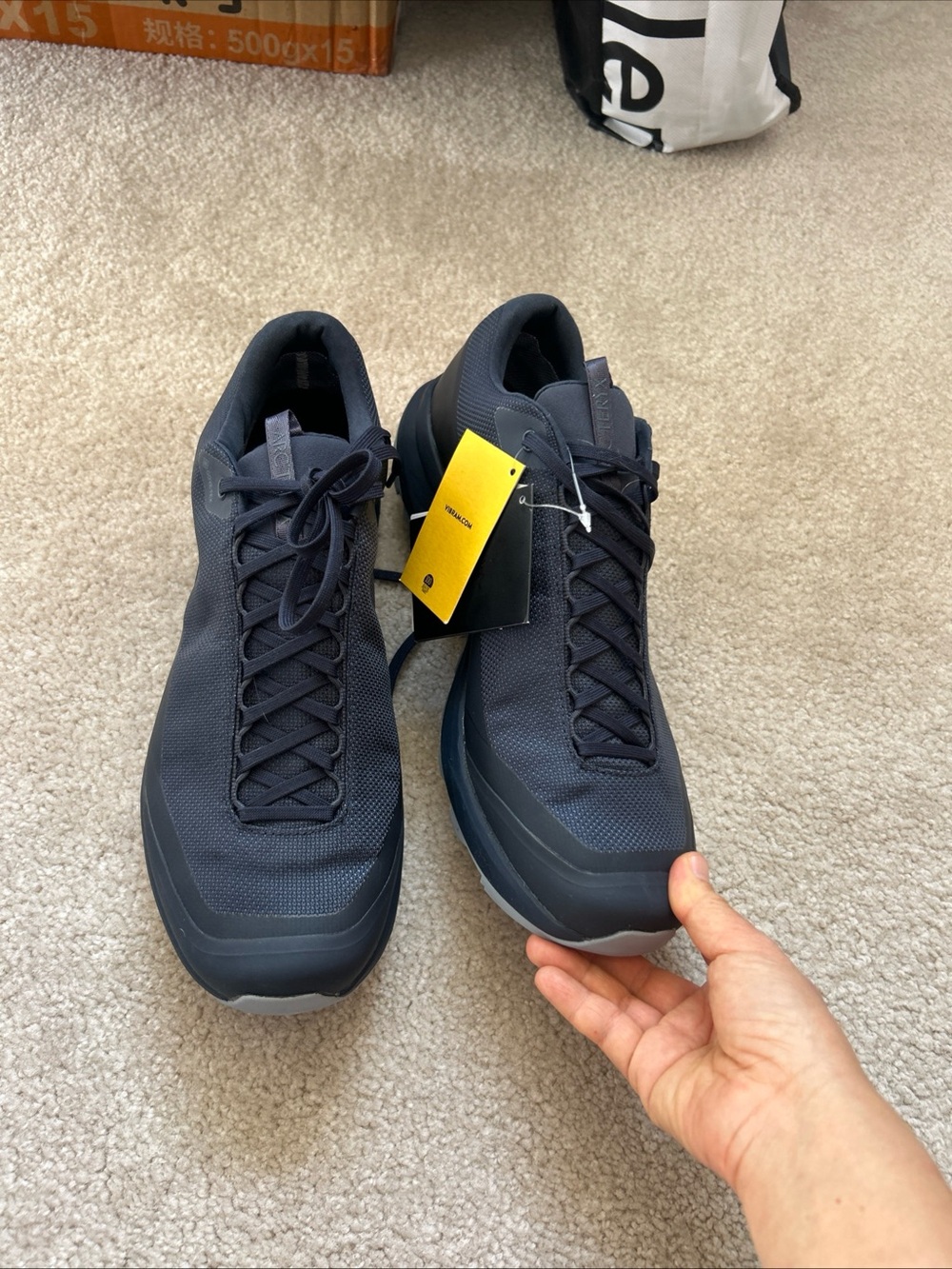 Men's Arcteryx Aerios FL 2 GTX-Size 11.5-Black Sapphire/Dark Lucent